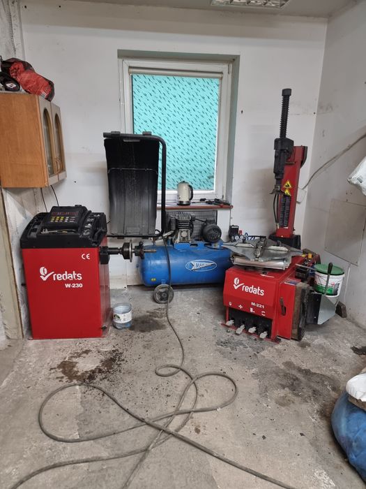 wyważarka i montażownica kompresor 200l.