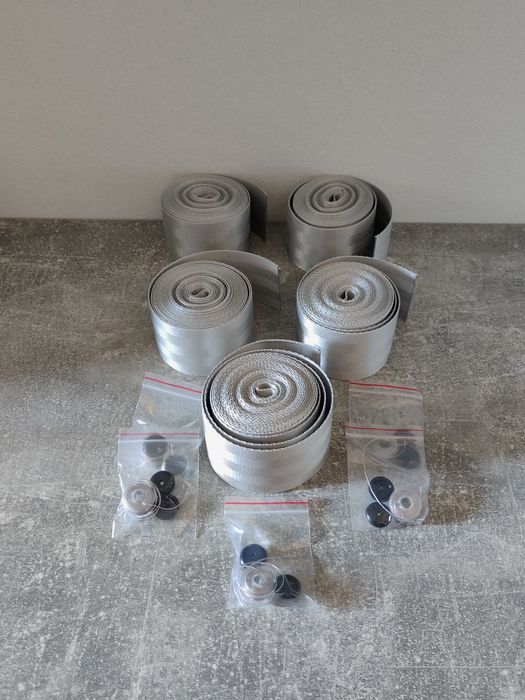 Pasy Bezpieczeństwa Szare (5 szt) Komplet/Nowe