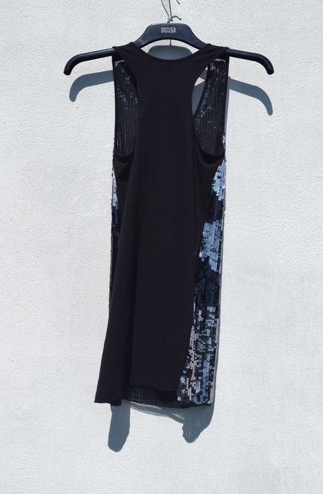 Блестящее платье майка расшитое пайетками Vero Moda M