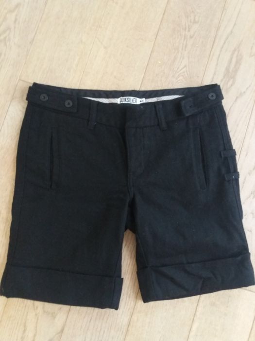 Quiksilver spodenki wełna 36 S 25 czarne krótkie j roxy wełniane