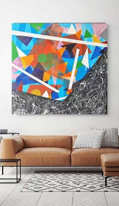 Várias pinturas abstratas em Tela com vários tamanhos, para venda.429754054954209284