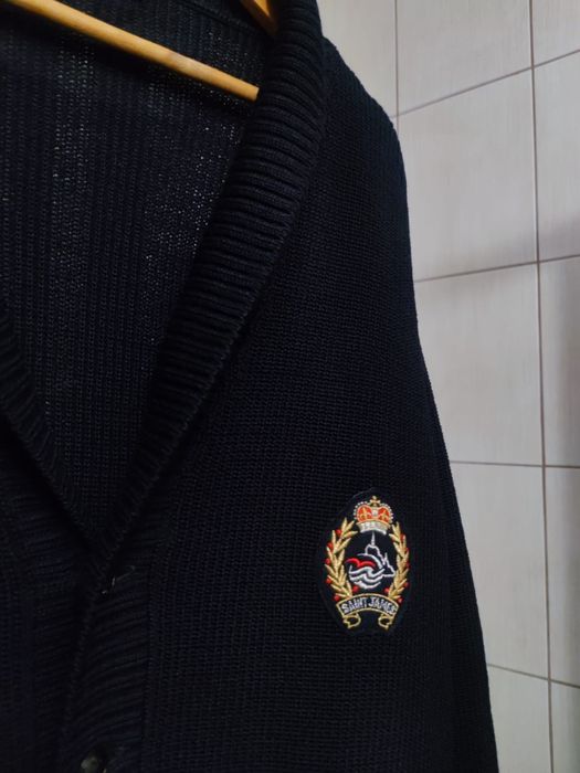 męski sweter XL Sainy James kardigan kolor granatowy ciemny niebieski