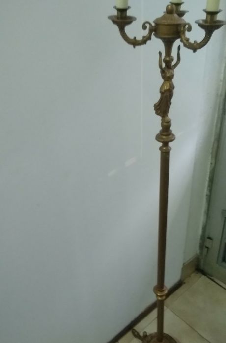 Candeeiro vintage para sala, de pé alto