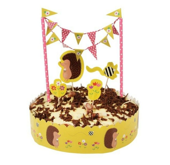 Jeżykowa dekoracja tortu