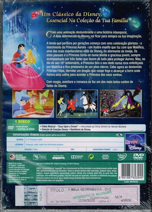 Filme em DVD: A Bela Adormecida Disney - NOVO! SELADO!