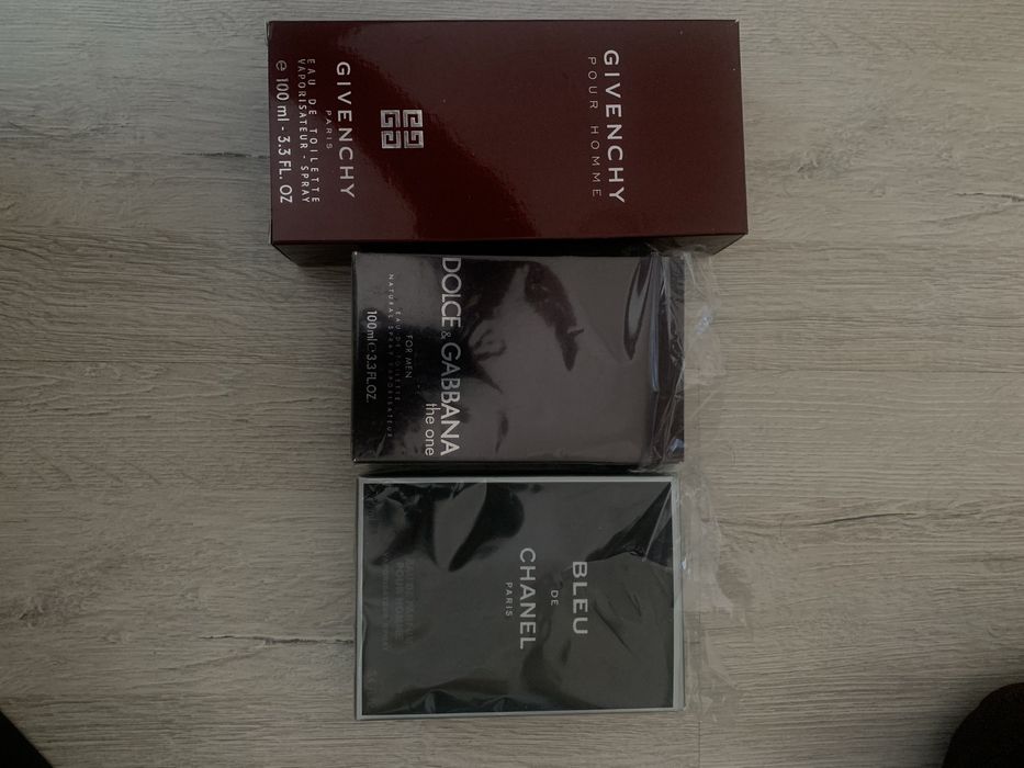 Dolce Gabanna, Givenchy Pour Homme, Chanel