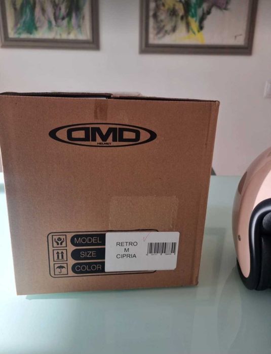 DMD capacete retro cipria M