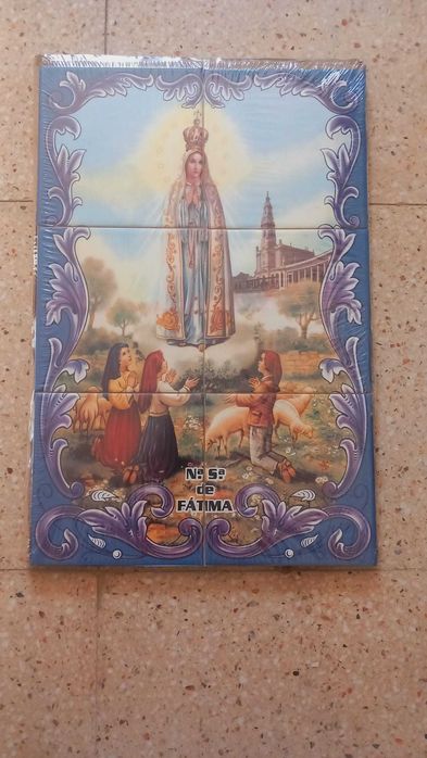 NOVO Painel de Azulejos Nossa Senhora de Fátima N. Sra. Quadro Figura