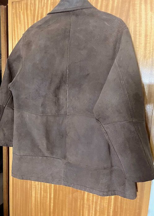 Casaco feminino estilo camurça