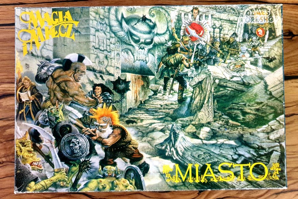 Gra planszowa, oryginał z 1983r. - wyd.II - Magia i Miecz + Miasto
