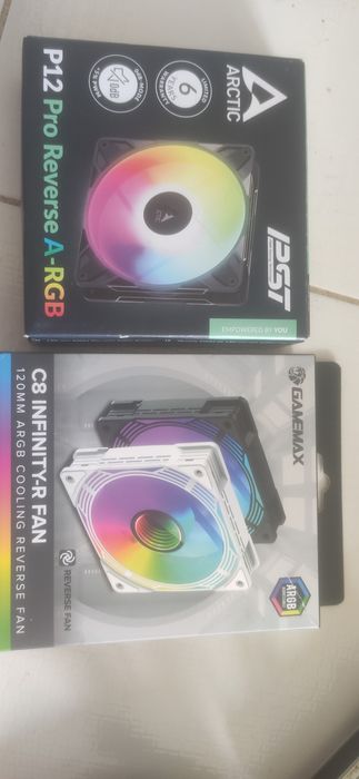 Реверсивні куллери 12мм artic 12 pro та geimax infiniti нові з підсвіт