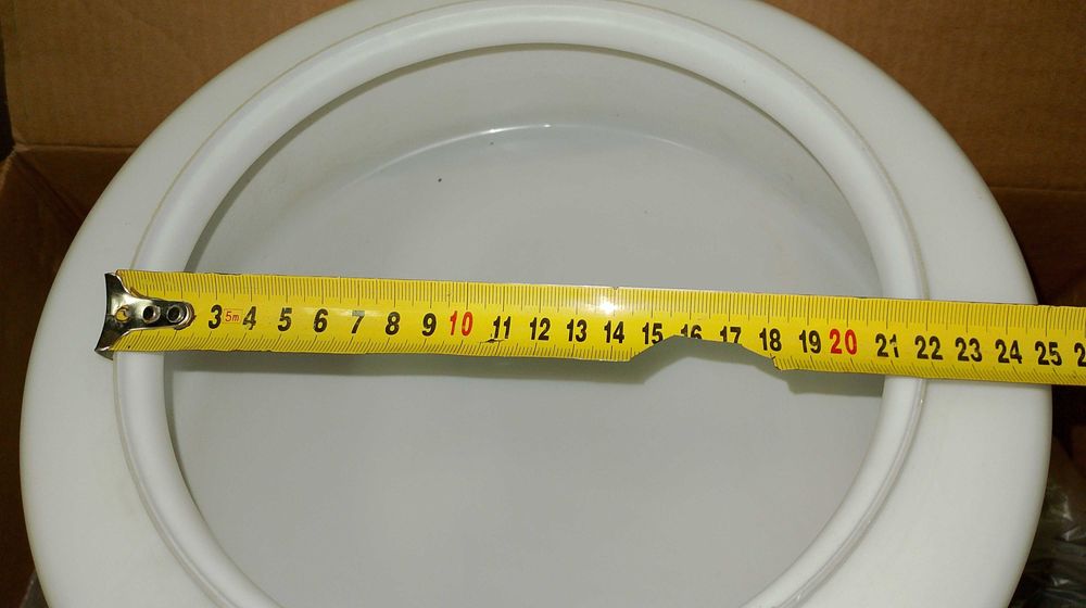 Большой плафон белый матовый