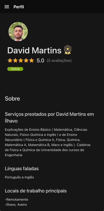 Explicações e preparação de exames de Matemática e Física e Química (online e presencial)