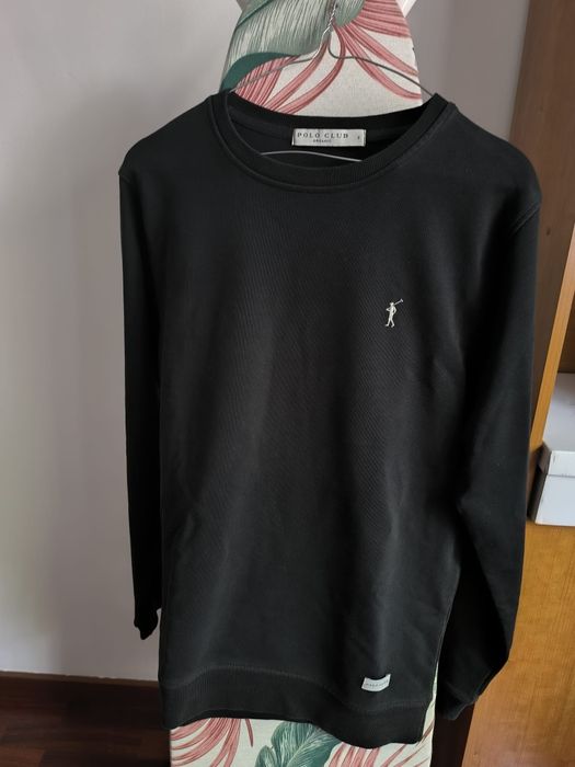 Sweatshirt preta Polo Club original