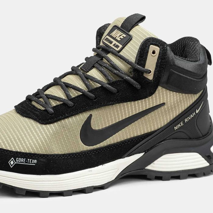 Чоловічі зимові високі Nike rivah gore-tex коричневі