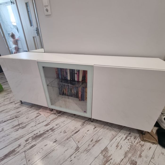 Szafka RTV  besta ikea biała