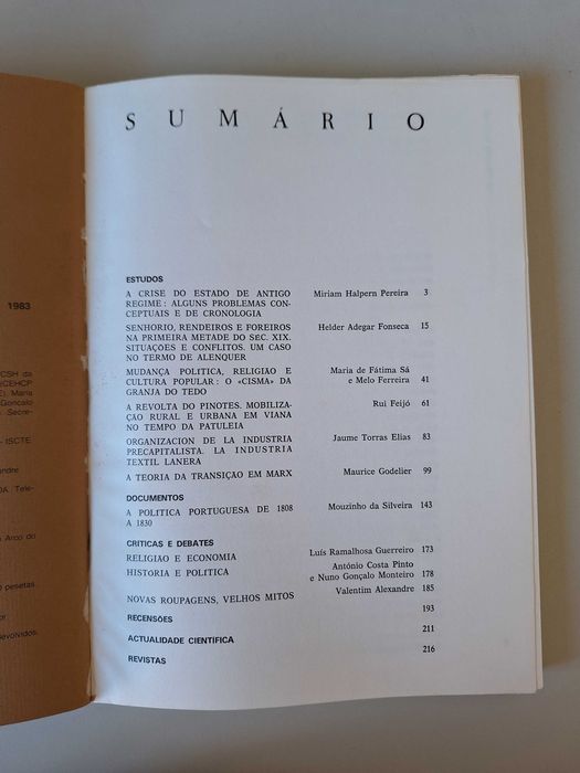 Ler História, n.º 2, 1983