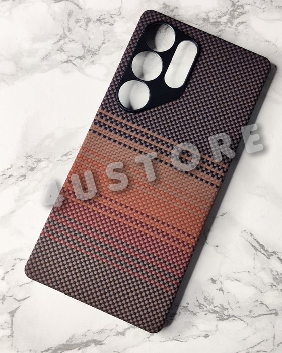 Чехол Carbon Magsafe на Samsung S25 Ultra карбон арамид кевлар