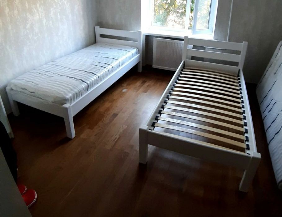 Кровать из дерева двуспальная полуторная Модерн, ліжко з дерева