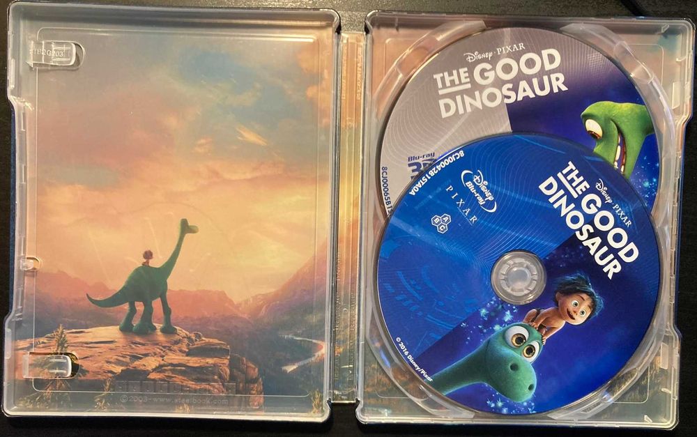 "Dobry Dinozaur" "The Good Dinosaur" Steelbook Blu ray 3D - Disney