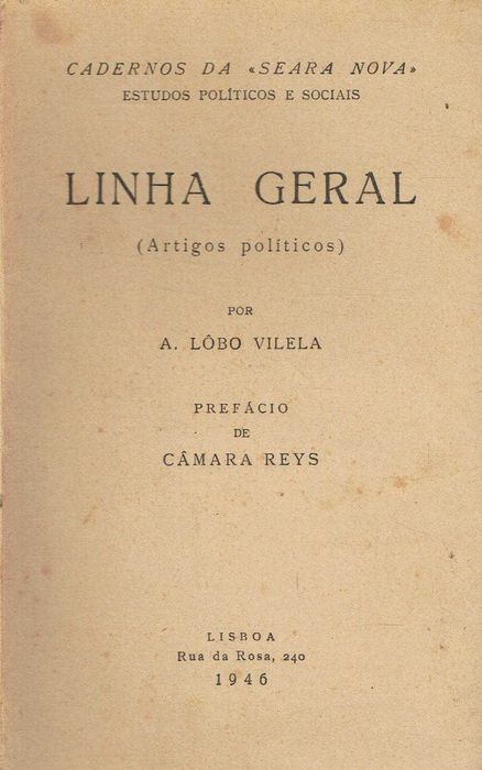 7595 - Colecção: Cadernos da Seara Nova