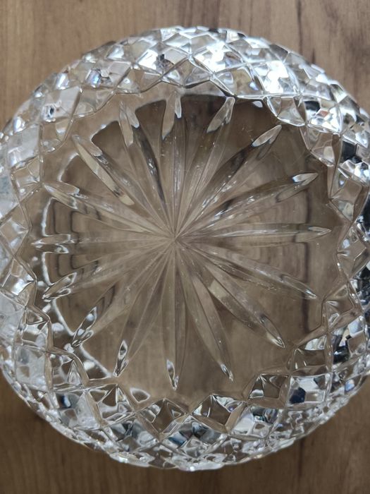 Kryształowa misa PRL stare szkło