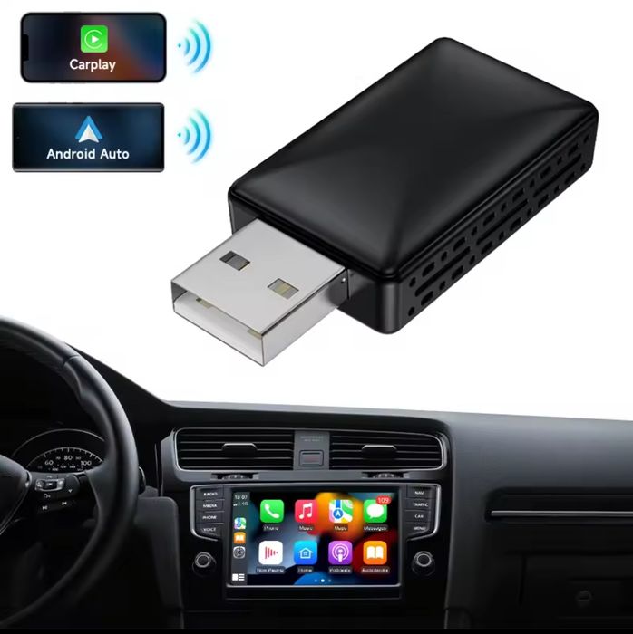 Bezprzewodowy adapter Carplay Android Auto WiFi BT Auto Connect 2in1