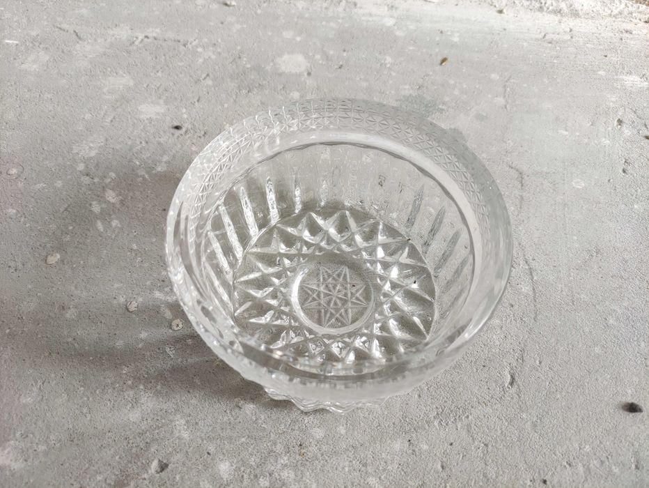 Naczynie kryształowe PRL antyki starocie szkło ozdobne