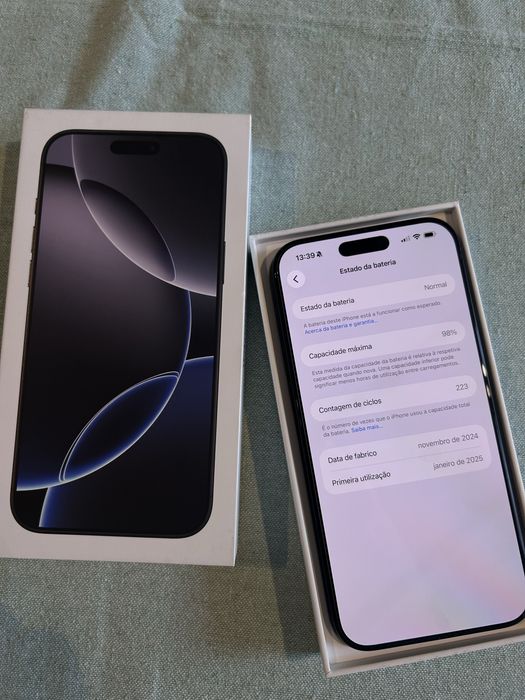iPhone 16 Pro Max 256GB – Impecável | Bateria 98%