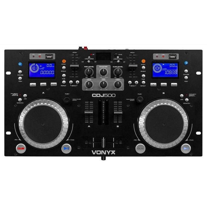 Konsola Dj Media Player Vonyx CDJ500 usb bloototh wzmacniacz