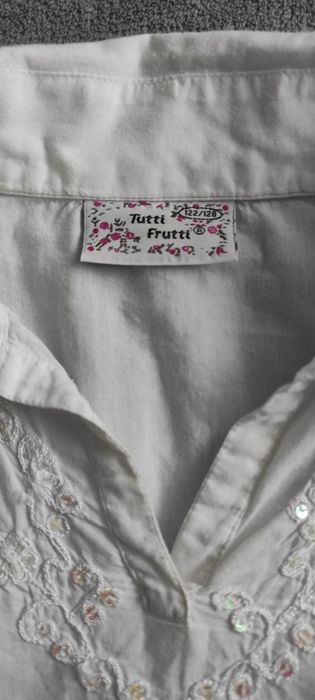 Białe bluzki- koszule  + spodnie