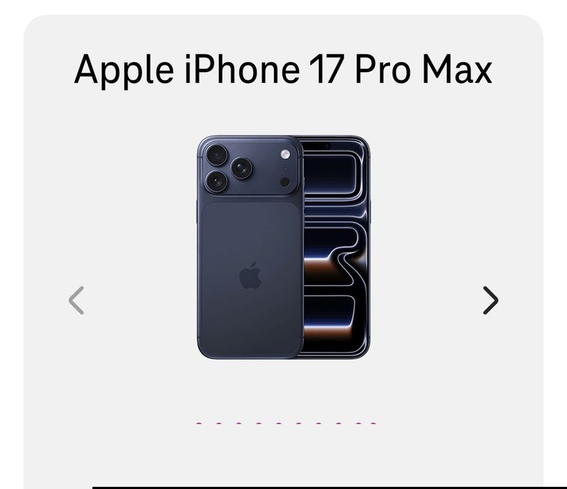 iPhone 17 pro max nowy
