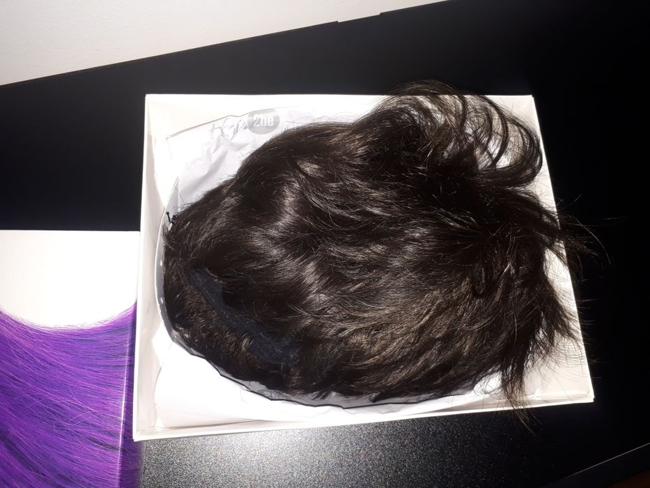 Damska Peruka Ciemny Brąz Krótka