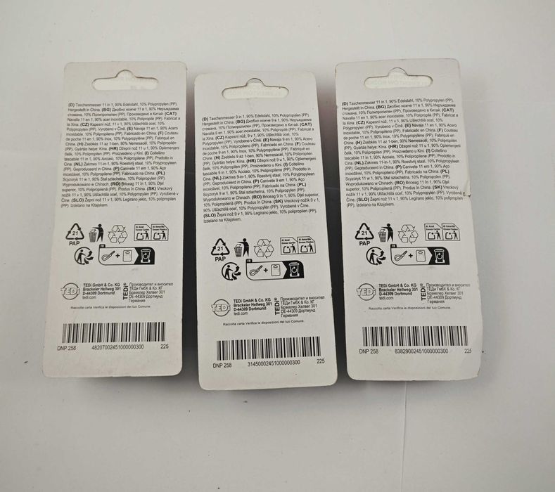 Scyzoryk, 11 funkcji, różne kolory