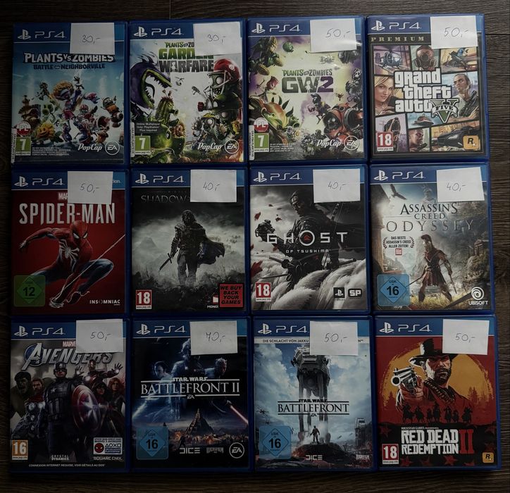 Sprzedam gry na ps4