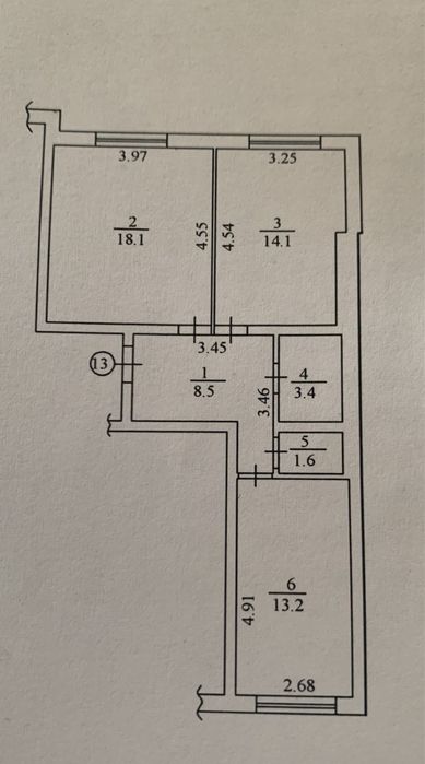 Двокімнатна квартира!Газ.Держпрограми ТАК