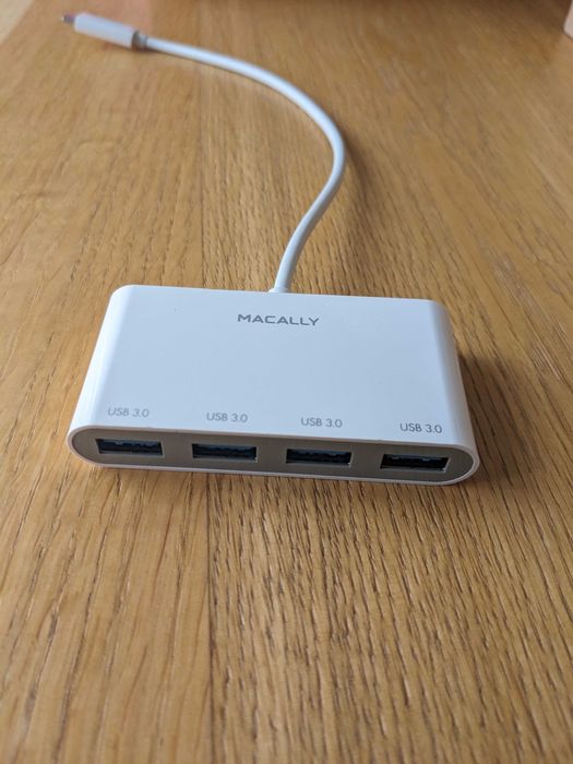 Hub USB-C Macally UCHUB4 → 4x USB 3.0 (5 Gbps) MacBook