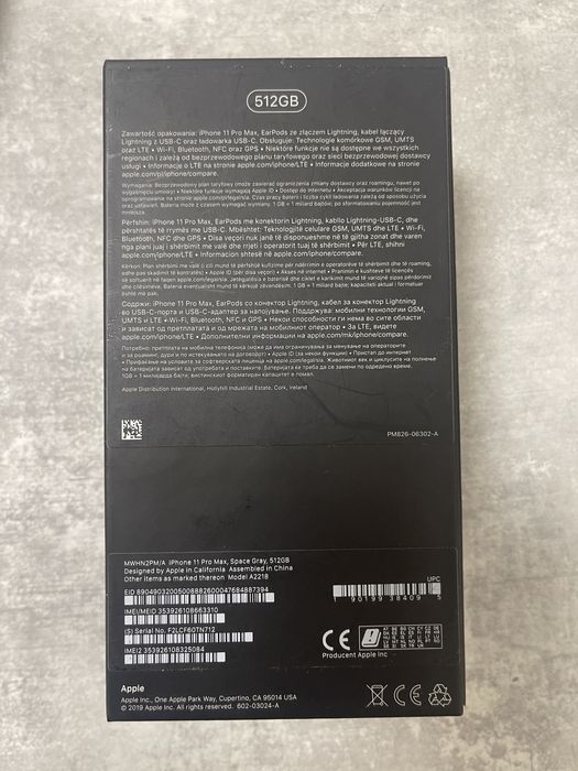 IPhone 11 Pro Max 512GB - Kolor Space Grey