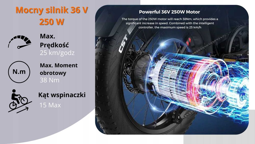 ROWER ELEKTRYCZNY męski 28 trekkingowy ZE WSPOMAGANIEM 60-70km Shimano