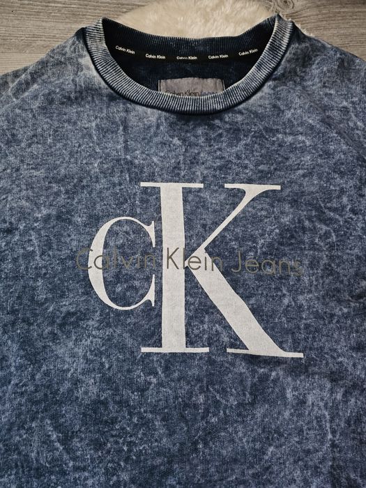 Bluza Calvin Klein Jeans CK Rozmiar XS Niebieska Bluza Calvin Klein S