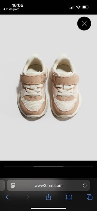 Кросівки для дівчинки H&M 23 розмір