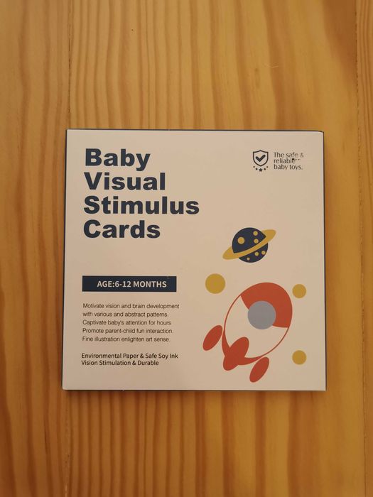 Cartões Estimulação Visual Para Bebés |Cartões Montessori (6-12 meses)