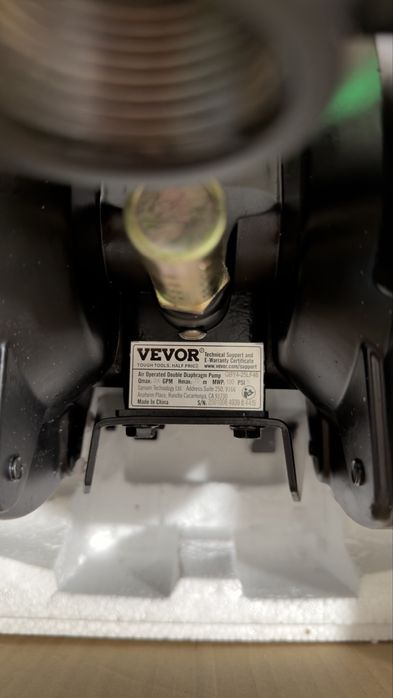Bomba de diafragma operada a ar dupla 120PSI 35GPM 1 polegada entrada e saída QBY4-25L