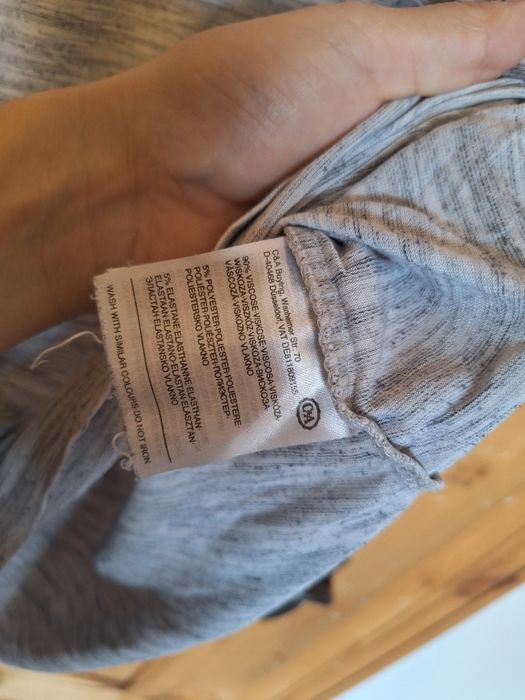 Bluzka roz 50 lekka szara