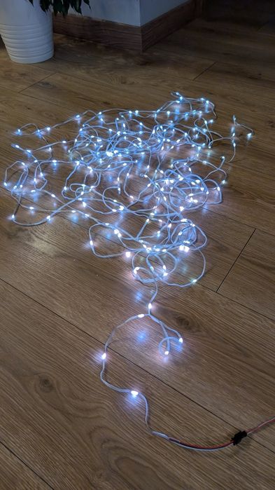 LED ws2812b 20m 200 diód elastyczny sznur łańcuch na choinkę efekty