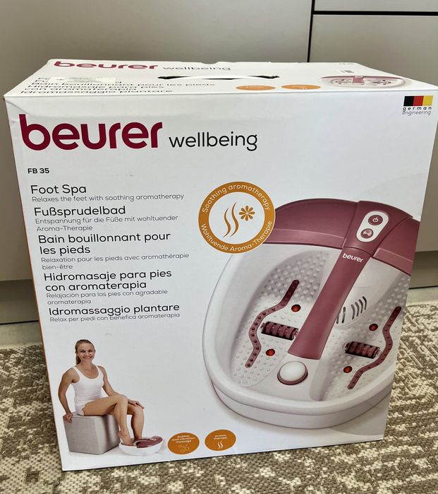 Гідромасажна ванночка для ніг Beurer FB 35 + аромотерапія