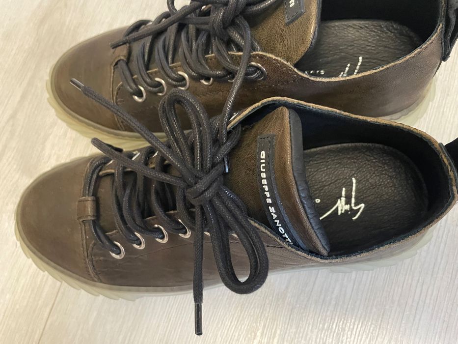 Giuseppe Zanotti Wysokie, sznurowane trampki Blabber