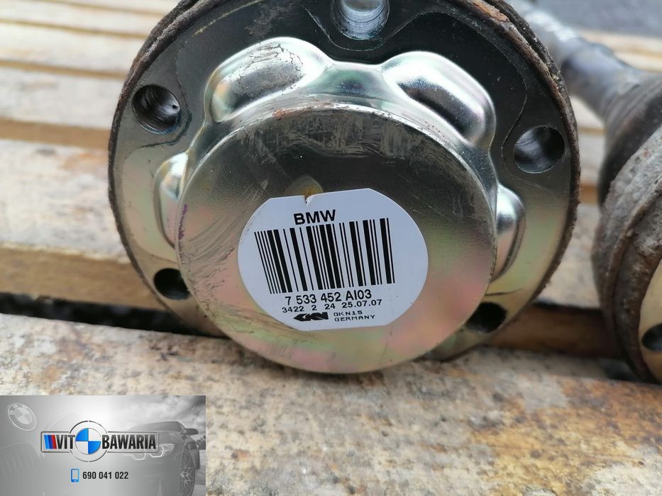 Półoś tylna 3.0D 231 KM BMW E90/E91