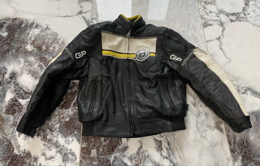 Шкіряна мото куртка GP pro sports з захистом