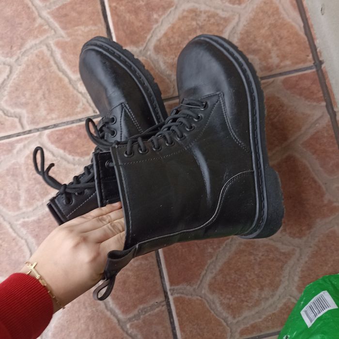 Buty botki loft37 czarne ekoskóra
